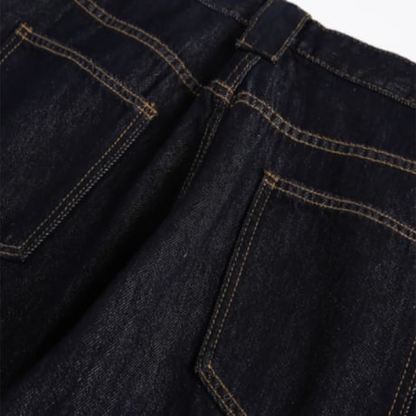 button fly curved denim　VG1083