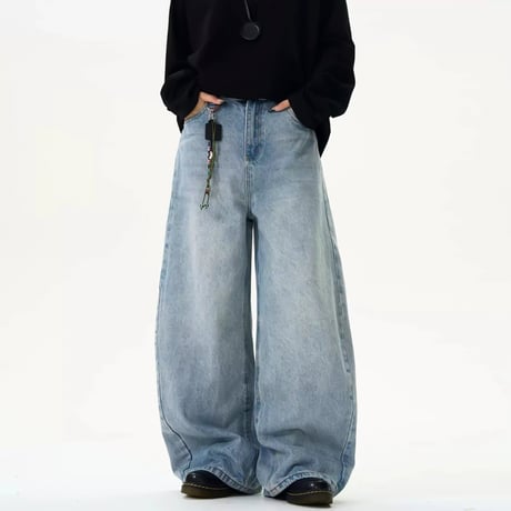 ultra wide baggy denim　VG1084