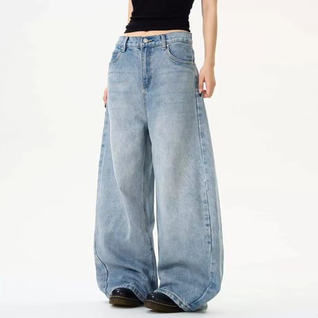 ultra wide baggy denim　VG1084