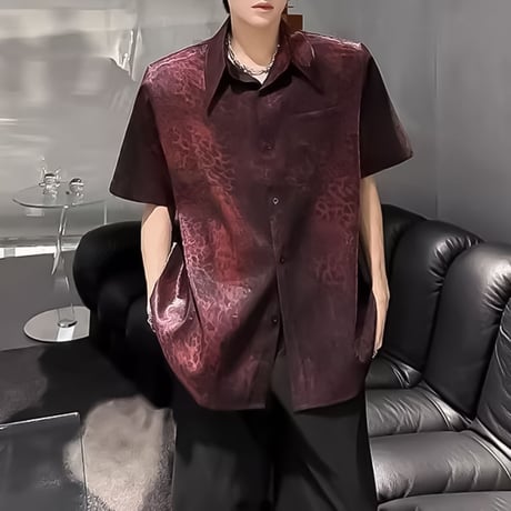 shadow animal pattern loose shirt　VM1164