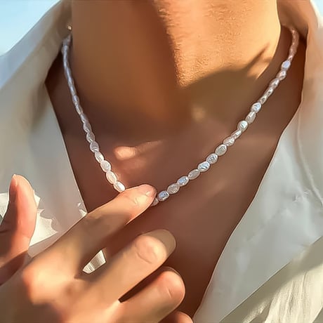 baroque pearl beads necklace　VM1002