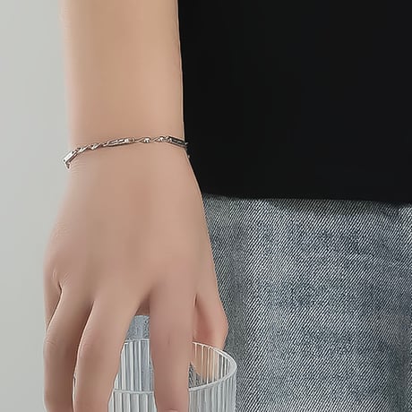 twisted metal plate bracelet　VM1092