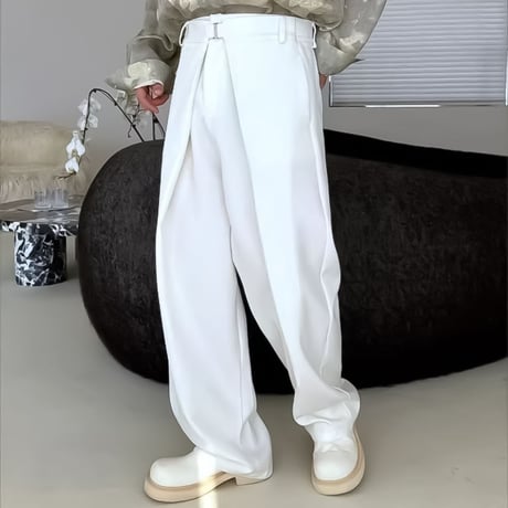 minimal layered wide slacks　VM1146