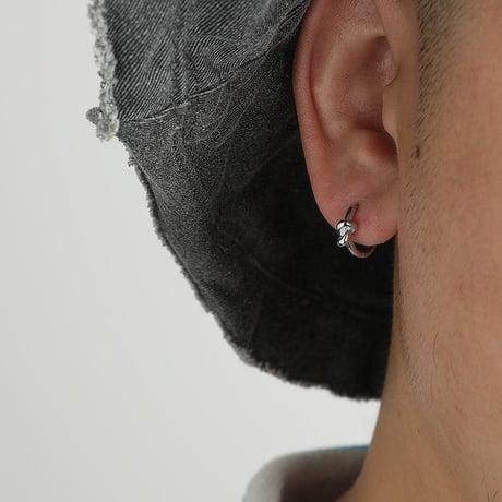 knot design hoop earring　VG1206