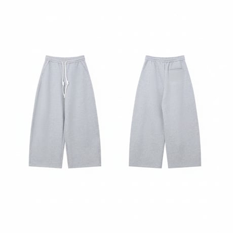 rope string wide sweat pants /2color　VG1067