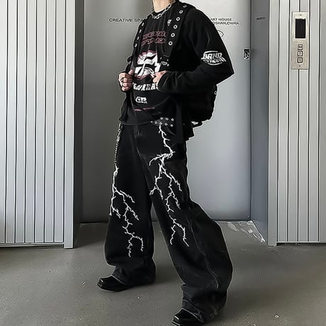 graphic washed long sleeve tee /2color　VM1024