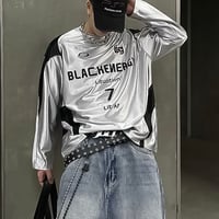 shiny relaxed longsleeve tee　VM1025