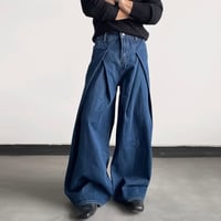 double tucked wide denim　VM1006