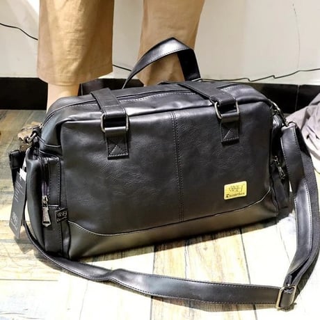 minimal pu leather 2way boston bag /3color　VG1212