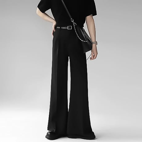 minimal tucked wide slacks　VM1124