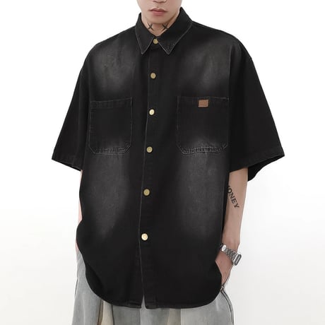 distressed wide work pants /2color　VM1026