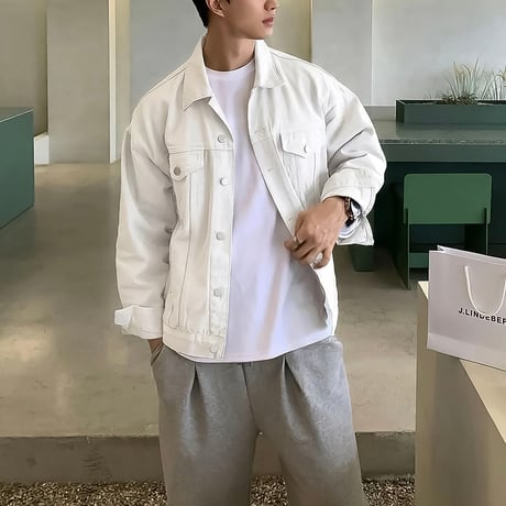 oversized white jacket　VG1332