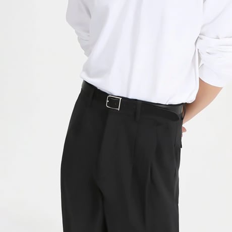 minimal square buckle belt　VG1237