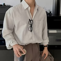 oversized cotton stripe shirt　VG1333