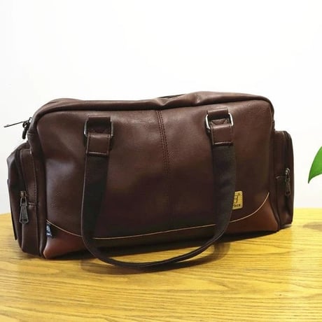 minimal pu leather 2way boston bag /3color　VG1212