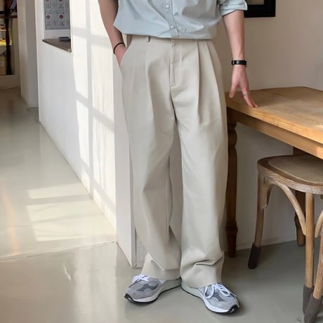 2-tuck wide pants /2color　VG1080
