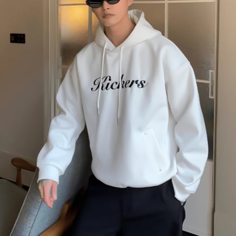 script logo hoodie /3color　VG1190
