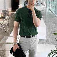 3d pattern short sleeve knit　VG1322