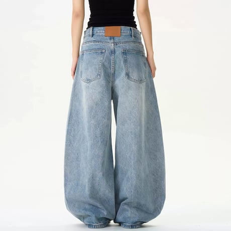 ultra wide baggy denim　VG1084