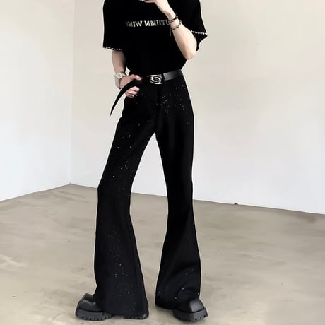 glittering flare trousers　VM1119