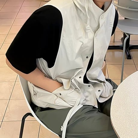 hooded nylon utility vest　VG1090