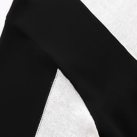 minimal vertical bicolor knit /3color　VM1167