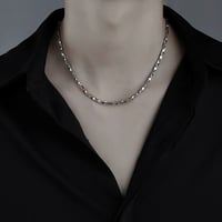 minimal twist chain necklace　VM1082