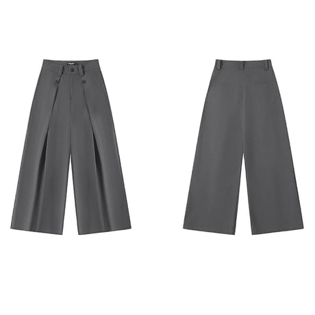 striped wide wrap slacks　VG1296
