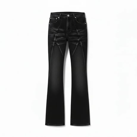 washed vintage flare denim　VM1118