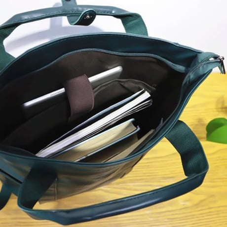 minimal square leather backpack /4color　VG1197