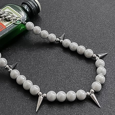 spike pearl mix necklace　VM1005