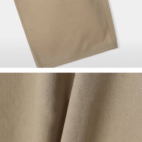 curved wide cotton pants /2color　VG1119
