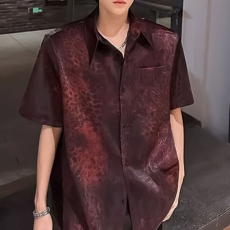 shadow animal pattern loose shirt　VM1164