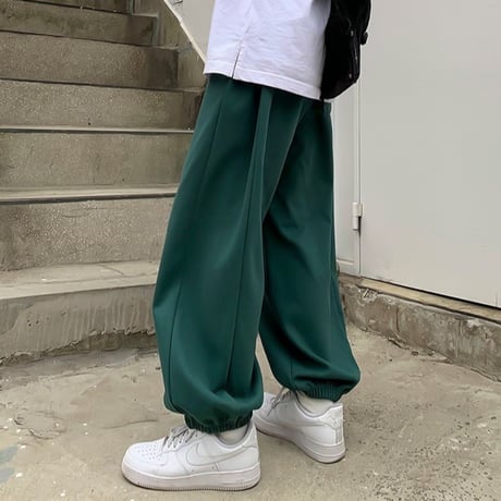 balloon silhouette sweat pants /2color　VG1071
