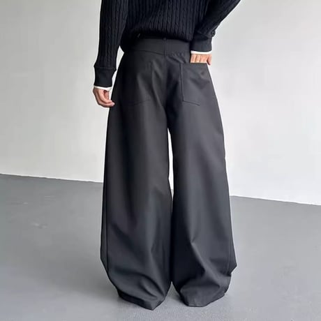 tucked wide voluminous slacks　VM1153