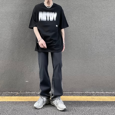 blur logo oversized tee /4color　VM1038