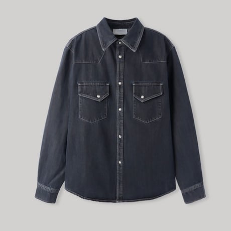 modern western denim shirt　VG1107