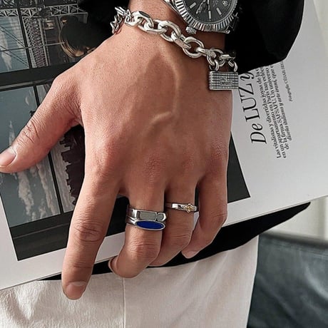 layered color block ring　VG1204