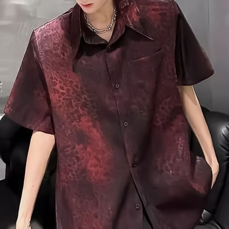 shadow animal pattern loose shirt　VM1164