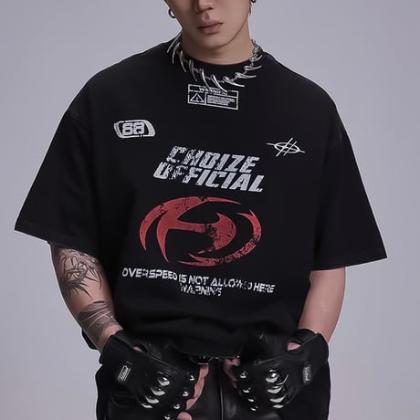 oversized street logo tshirt　VM1100