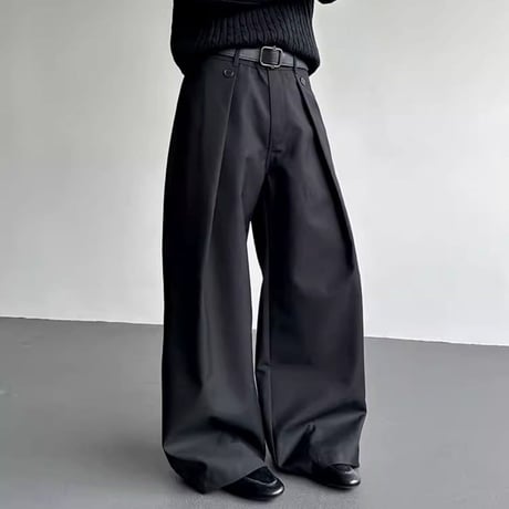 tucked wide voluminous slacks　VM1153