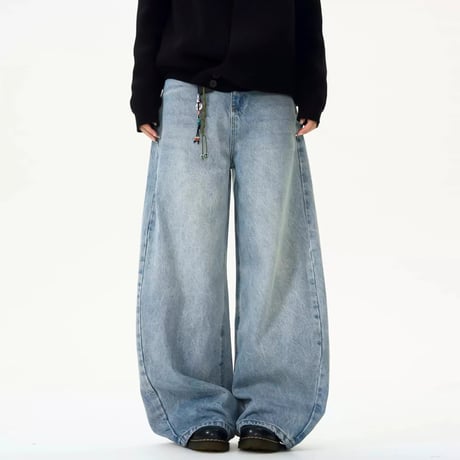 ultra wide baggy denim　VG1084