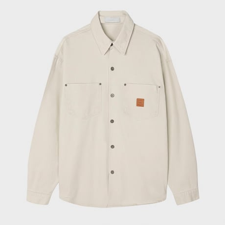 vintage patch overfit work shirt /6color　VG1106