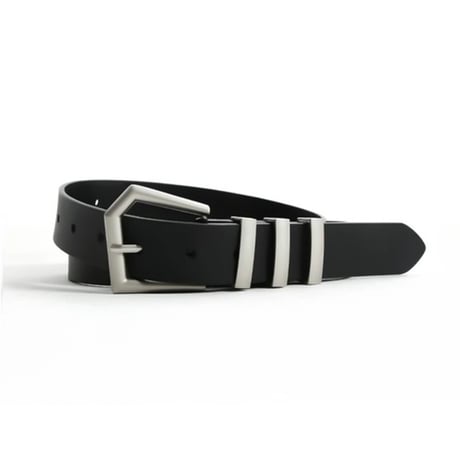 geometric buckle metal loop belt　VG1233