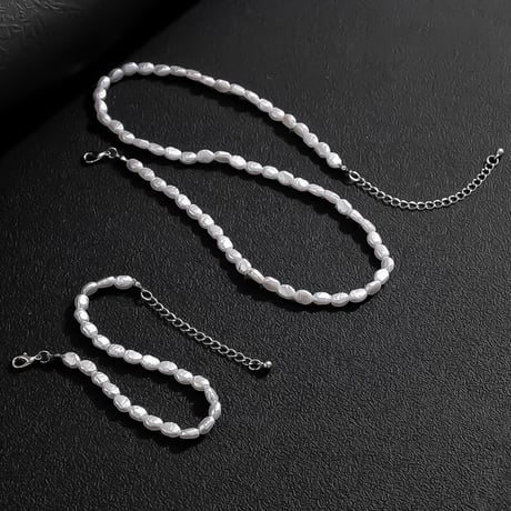 baroque pearl minimal bracelet　VM1093