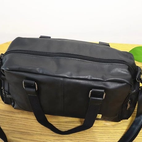 minimal pu leather 2way boston bag /3color　VG1212