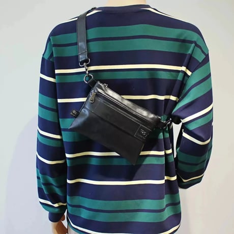 minimal pu leather cross bag /3color　VG1211