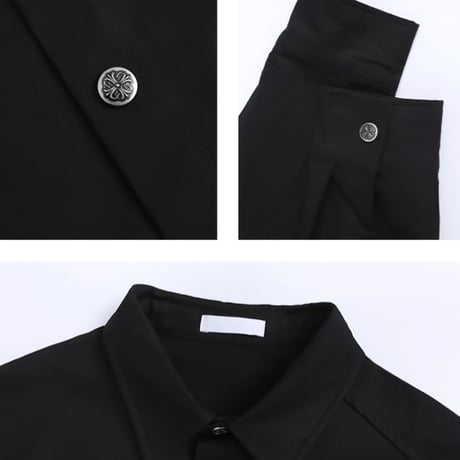 coated oversized shirt /3color　VG1164