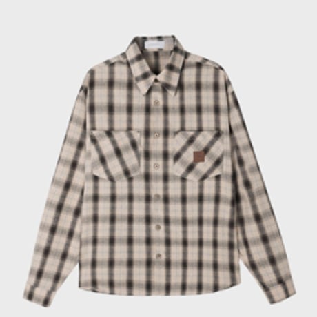vintage patch pocket check shirt /3color　VG1103
