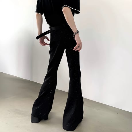 glittering flare trousers　VM1119